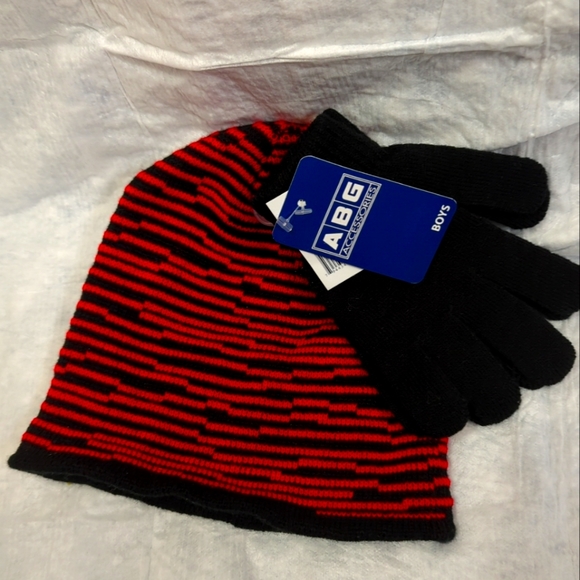 3/$15. 🙎Boys 2 Piece Set Beanie Hat and Gloves Set-ABG Accessories  (One Size) - Picture 1 of 7